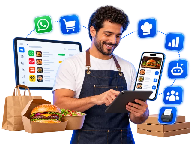 OlaClick WhatsApp chatbot receiving and confirming orders automatically on a phone